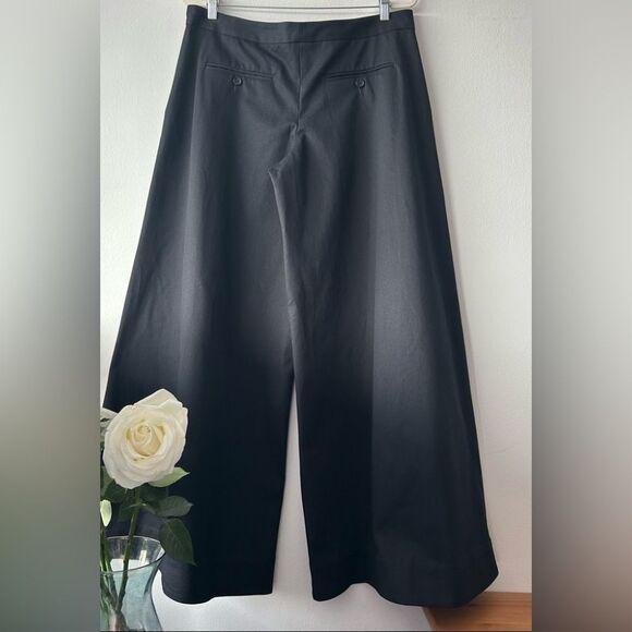 PUPPETS AND PUPPETS Rave Wide Leg Chino Trousers in black - Picture 9 of 16